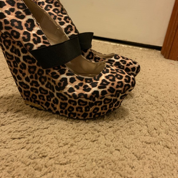 Leopard print wedges - Picture 4 of 4